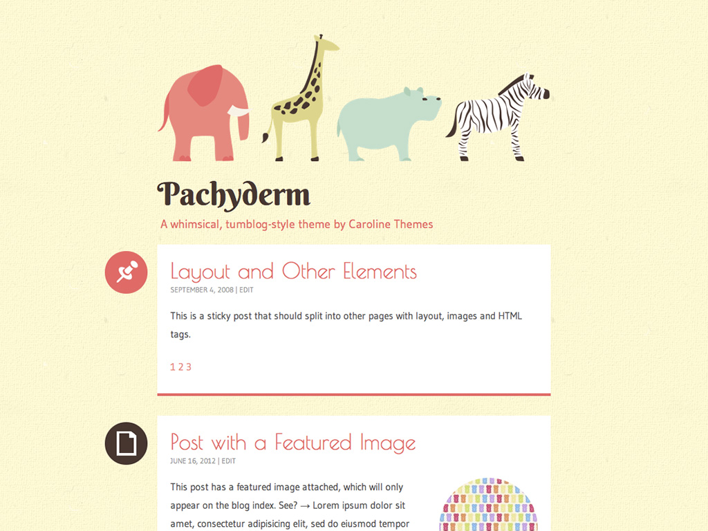 Pachyderm Free WordPress Theme